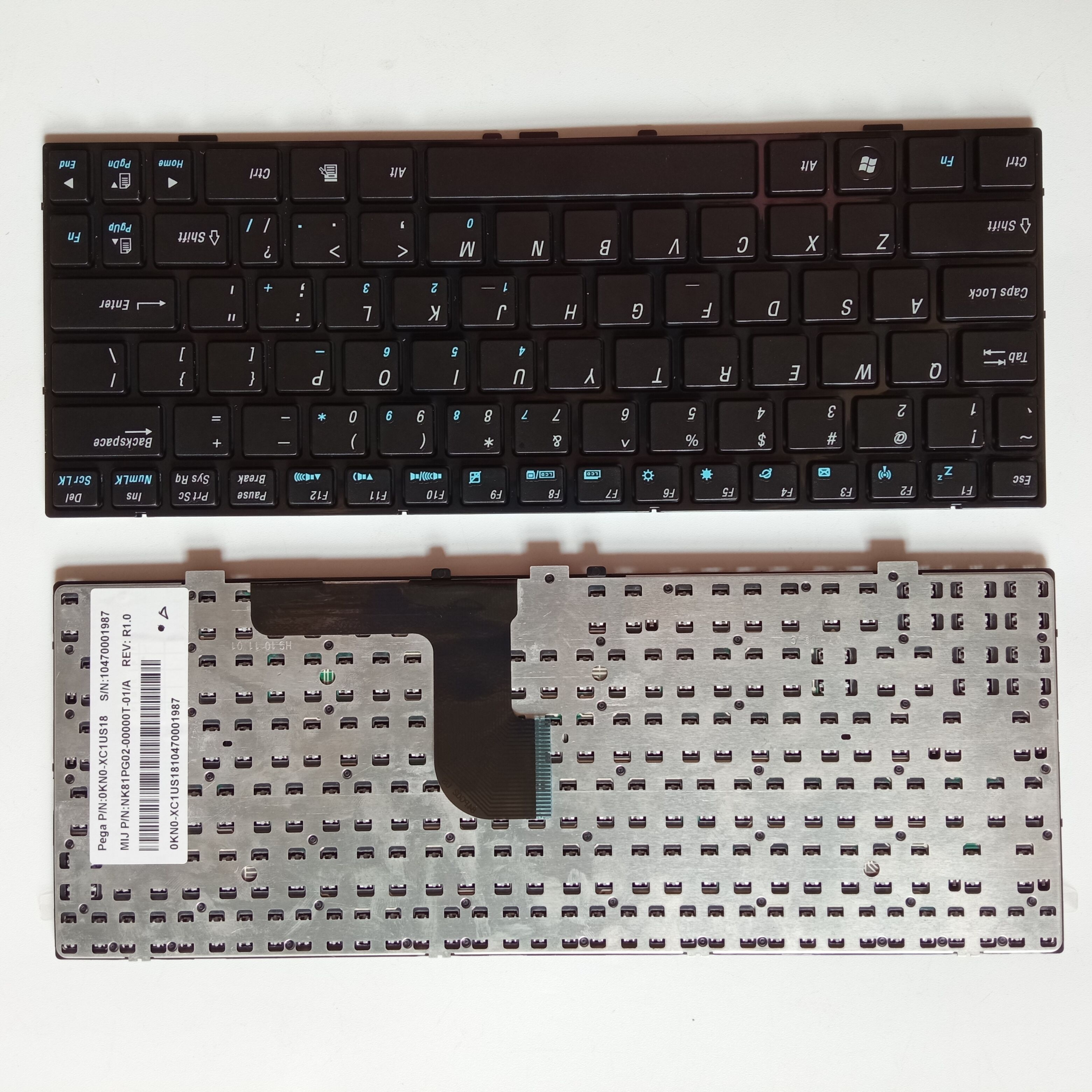Picture of New Replacement Laptop Keyboard For N/A E1226 BLACK FRAME BLACK US Layout